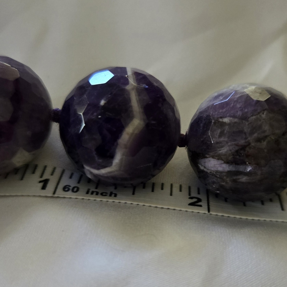 Chevron Amethyst Necklace - Picture 6 of 8
